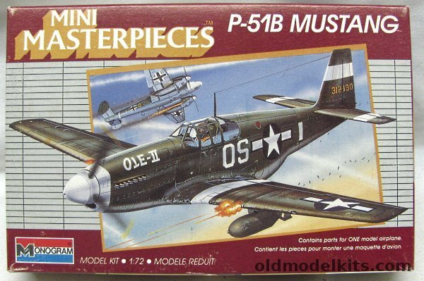 Monogram 1/72 North American P-51B Mustang 'OLE-II - Mini Masterpieces Issue, 5005 plastic model kit